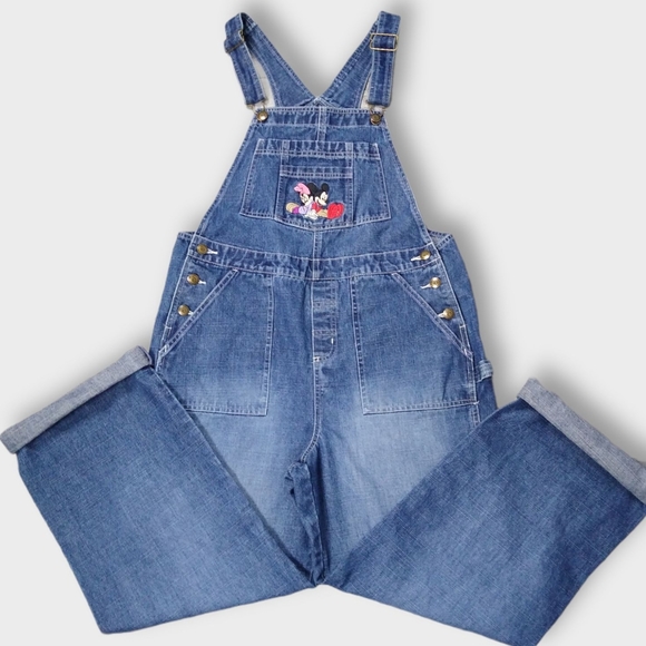 Disney Denim - Vintage Disney Mickey and Minnie Mouse Overalls